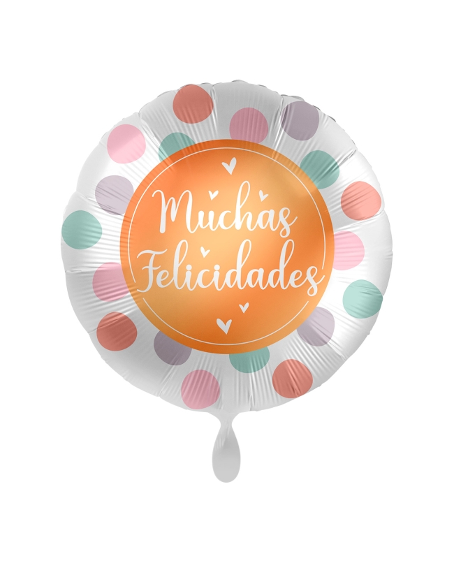 17/43CM MUCHAS FELICIDADES PUNTOS ***OFERTA DTO NO ACUMULABLE