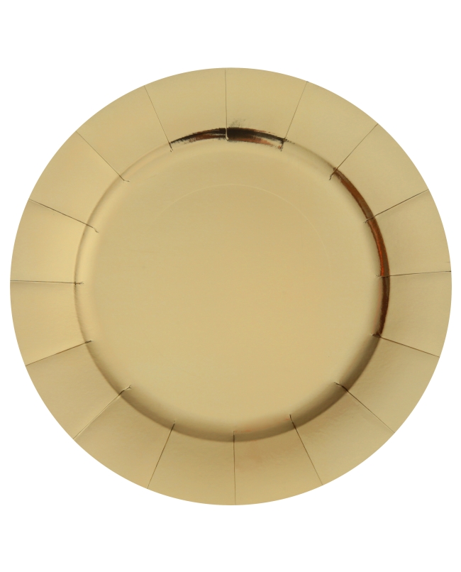 Bajoplato Mtl Oro 33cm Carton ***OFERTA DTO NO ACUMULABLE