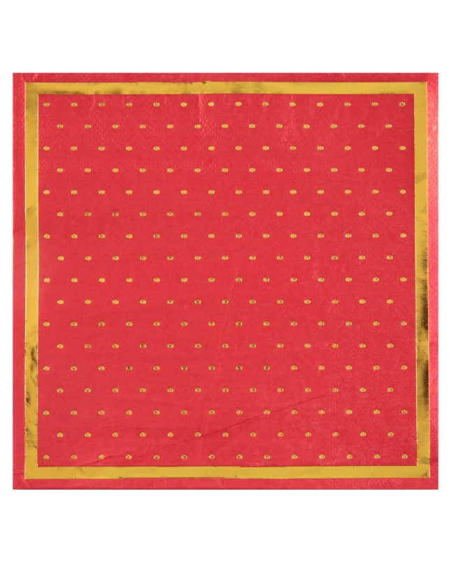 Servilletas Puntos Rojo 33X33cm Papel 3 Capas ***OFERTA DTO NO ACUMULABLE
