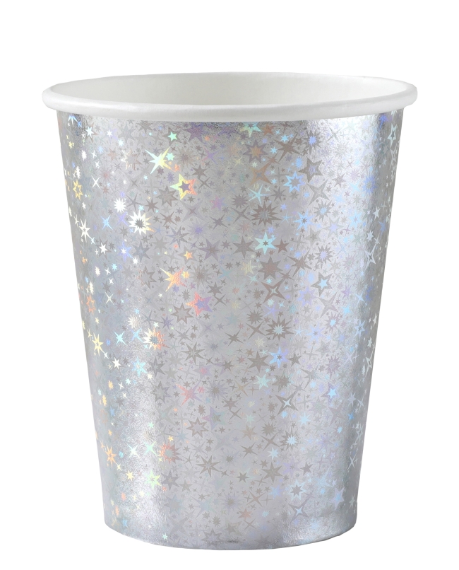 Vasos Brillante Plata 7.8 9.7cm 27cl Carton ***OFERTA DTO NO ACUMULABLE