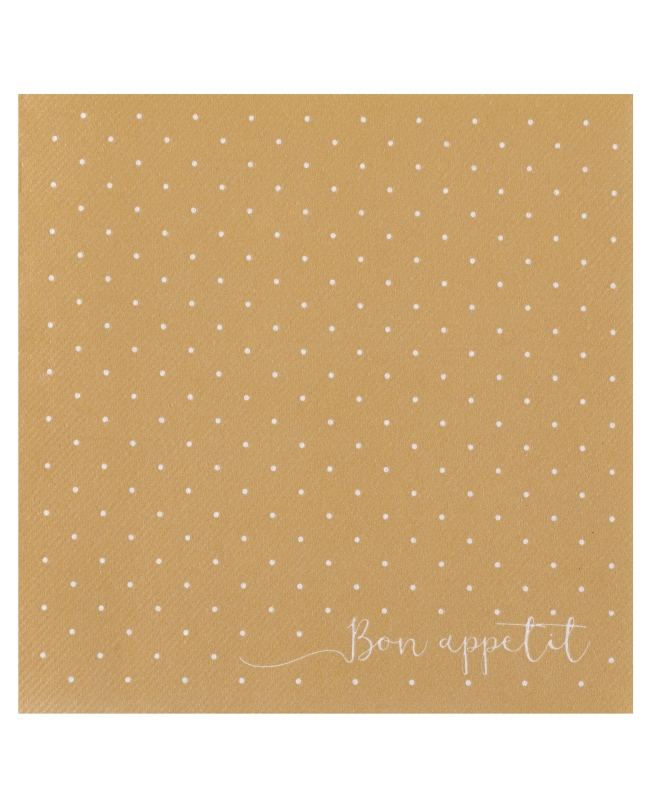 Servilletas Airlaid puntos Oro 40x40cm Airlaid 65 gr/m2 ***OFERTA DTO NO ACUMULABLE