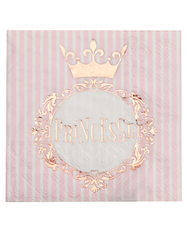 Servilletas Princesa Rosa 25 X 25cm Papel 3 Capas ***OFERTA DTO NO ACUMULABLE