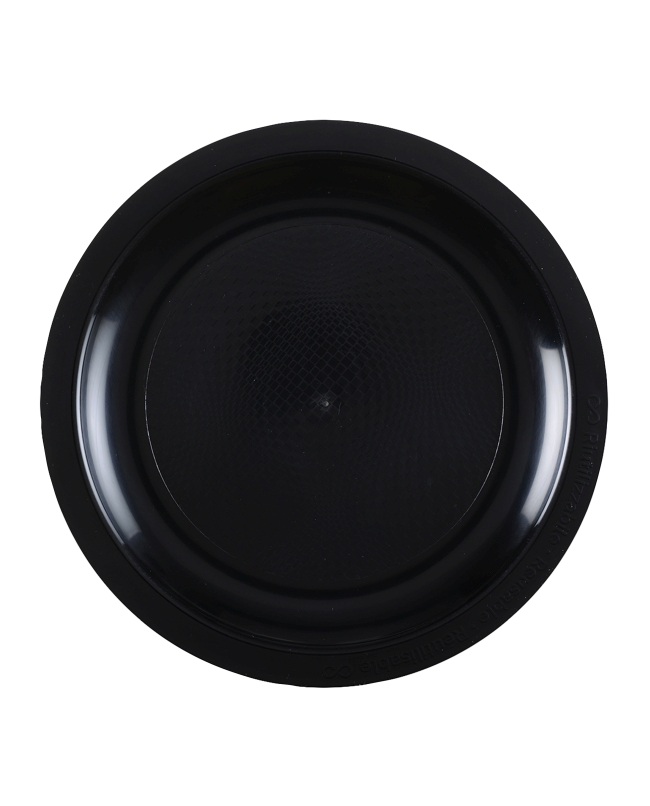 Plato Reutilizable 18cm Negro Polipropileno ***OFERTA DTO NO ACUMULABLE