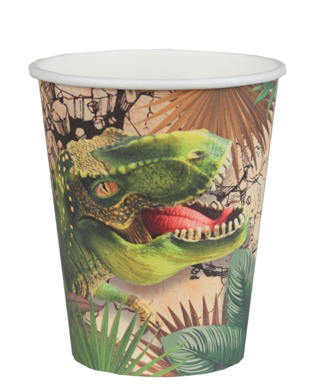 Vasos Dinosaurio 7.8X9.7cm 27cl Carton ***OFERTA DTO NO ACUMULABLE