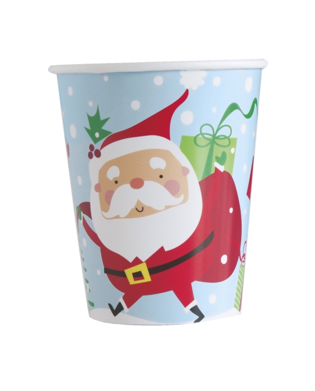 Vasos 266ml Santa Color Carton