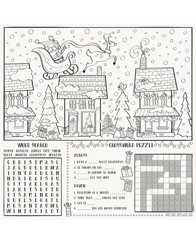 Manteles Para Colorear Navidad