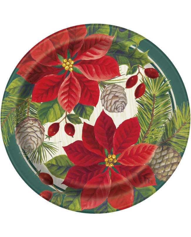 Platos 17,5cm Poinsettia