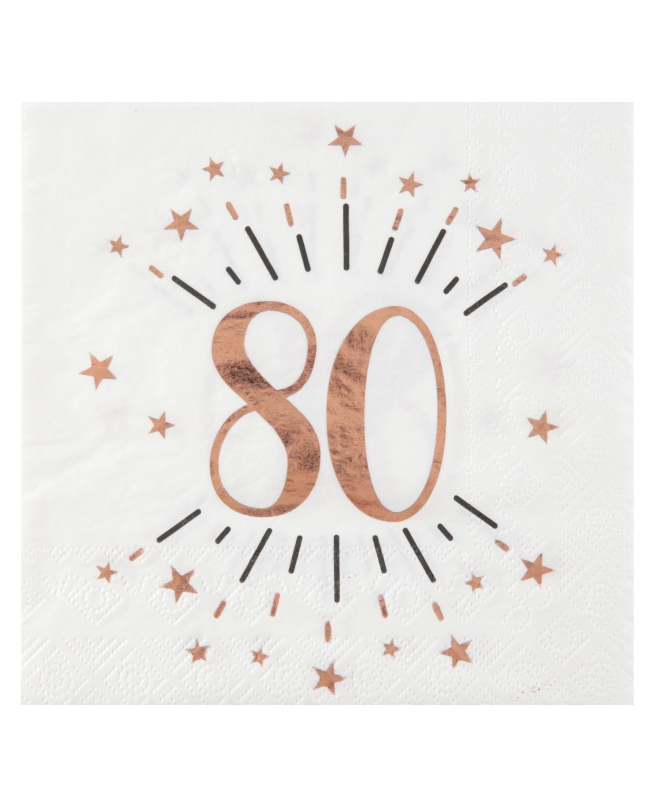 Servilletas Numero 80 Rosa 33X33cm Papel 3 Capas ***OFERTA DTO NO ACUMULABLE