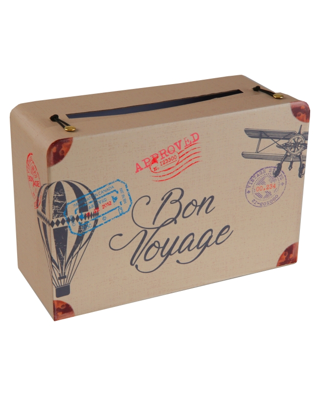 Hucha Que Tengas Buen Viaje Multicolor 24 X 16 X 10cm Carton ***OFERTA DTO NO ACUMULABLE