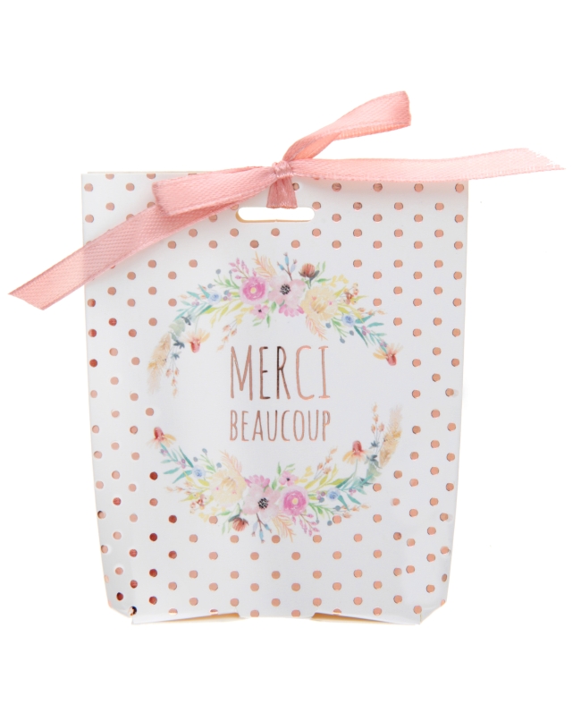 Caja Boda Floral 6 X 2 X 9cm Carton Y Saten ***OFERTA DTO NO ACUMULABLE