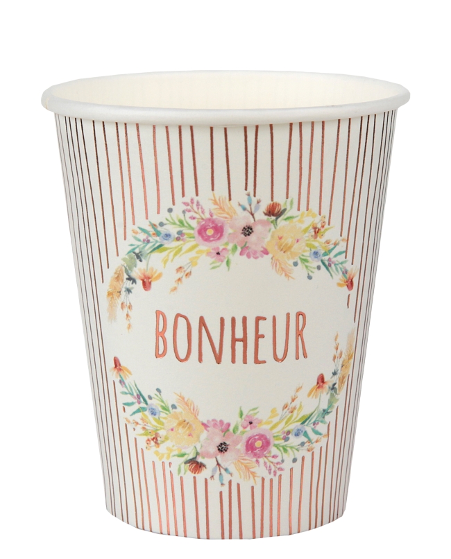Vasos Boda Floral 7.8 X 9.7cm 27clcarton ***OFERTA DTO NO ACUMULABLE