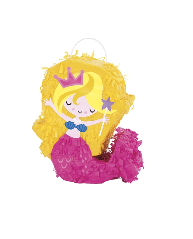 Piñata Mini Deco. Sirena 17X19cm