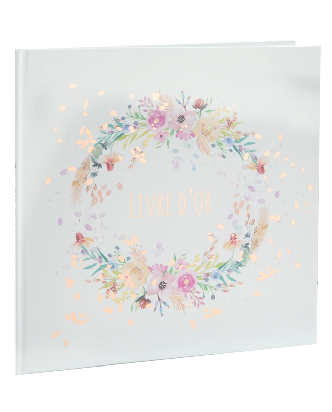 Libro Firmas Boda Floral24 X 24cm 20Pag. Papel ***OFERTA DTO NO ACUMULABLE