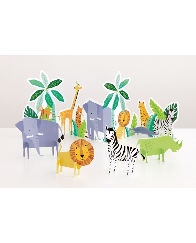 Kit Decoracion Mesa Safari