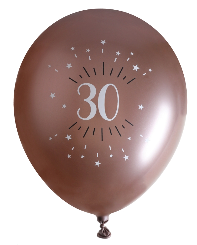 Globos Latex Rosa Mtl Numero 30 30cm Latex ***OFERTA DTO NO ACUMULABLE