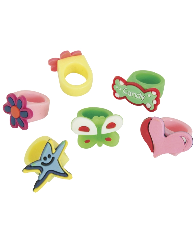 Jugetes Anillos Formas Goma