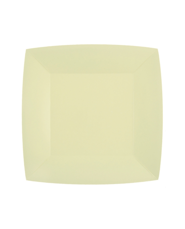 Platos cuadrado peque&ntilde;o Champan 18x18cm fibra natural 290gr/m2 ***OFERTA DTO NO ACUMULABLE