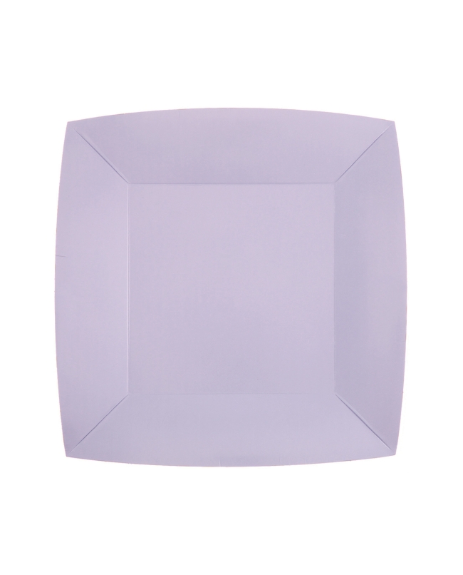 Platos cuadrado peque&ntilde;o Violeta 18x18cm fibra natural 290gr/m2 ***OFERTA DTO NO ACUMULABLE