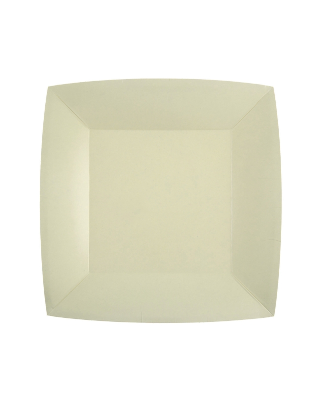 Platos cuadrado peque&ntilde;o Arena 18x18cm fibra natural 290gr/m2 ***OFERTA DTO NO ACUMULABLE
