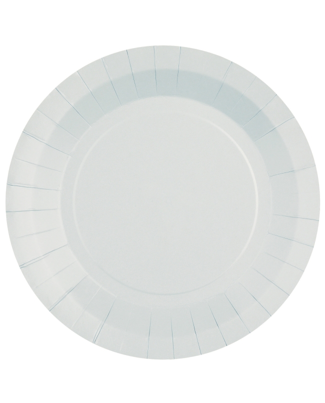 Platos redondo grande Gris Perla 22.5cm fibra natural 290gr/m2 ***OFERTA DTO NO ACUMULABLE