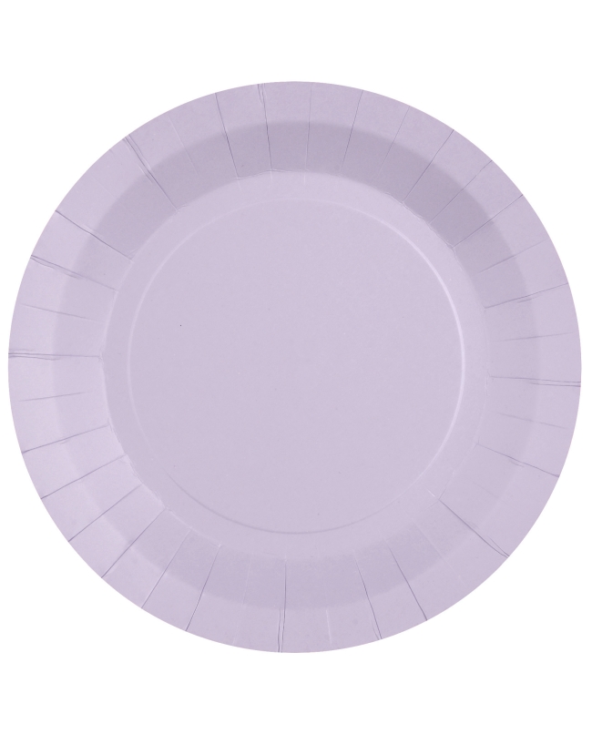 Platos redondo grande Violeta 22.5cm fibra natural 290gr/m2 ***OFERTA DTO NO ACUMULABLE