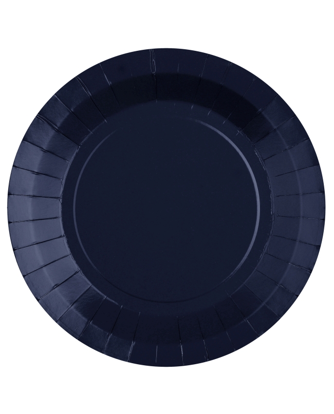 Platos redondo grande Azul 22.5cm fibra natural 290gr/m2 ***OFERTA DTO NO ACUMULABLE