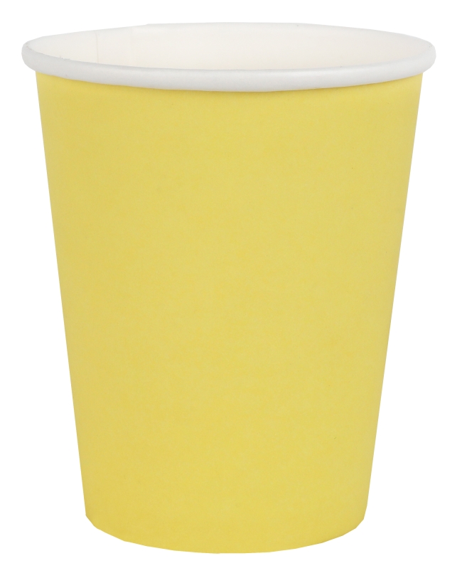 Vasos Amarillo Limon 7.8x9cm 25cl Carton ***OFERTA DTO NO ACUMULABLE