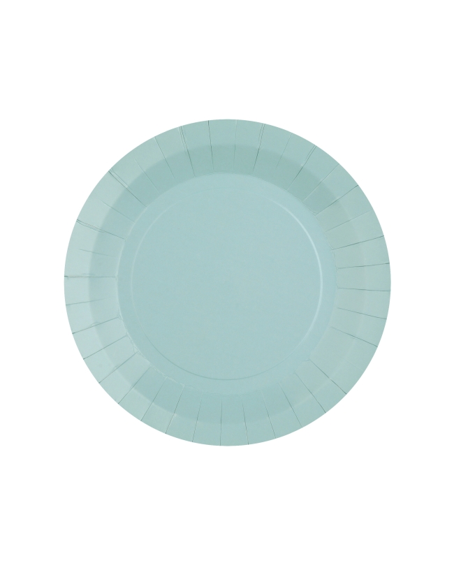 Platos redondo peque&ntilde;o Azul Claro 17.5cm fibra natural 290gr/m2 ***OFERTA DTO NO ACUMULABLE