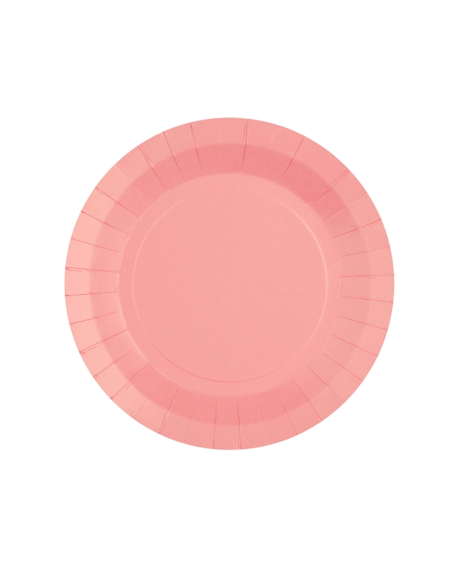 Platos redondo peque&ntilde;o Rosa 17.5cm fibra natural 290gr/m2 ***OFERTA DTO NO ACUMULABLE