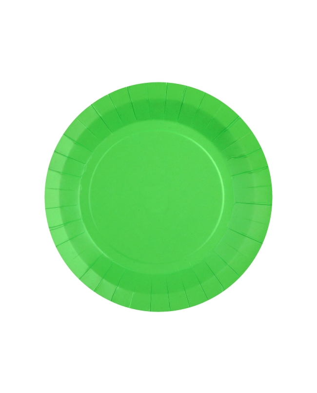 Platos redondo peque&ntilde;o Verde Manzana 17.5cm fibra natural 290gr/m2 ***OFERTA DTO NO ACUMULABLE