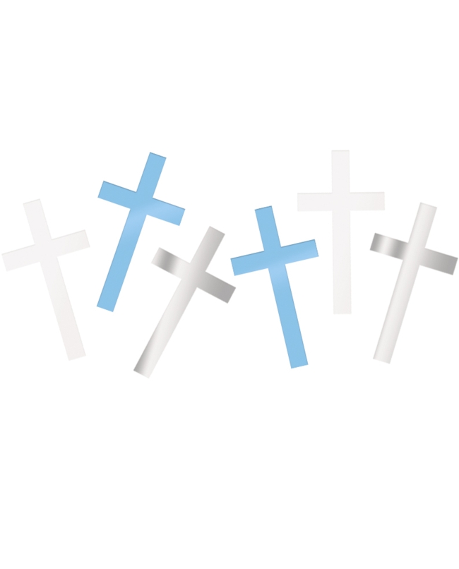 Confeti Cruces Comunion Cruz Azul Foil 141gr