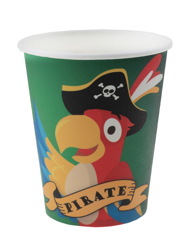 Vasos Pirata 7.8X9.7cm 27cl Carton ***OFERTA DTO NO ACUMULABLE