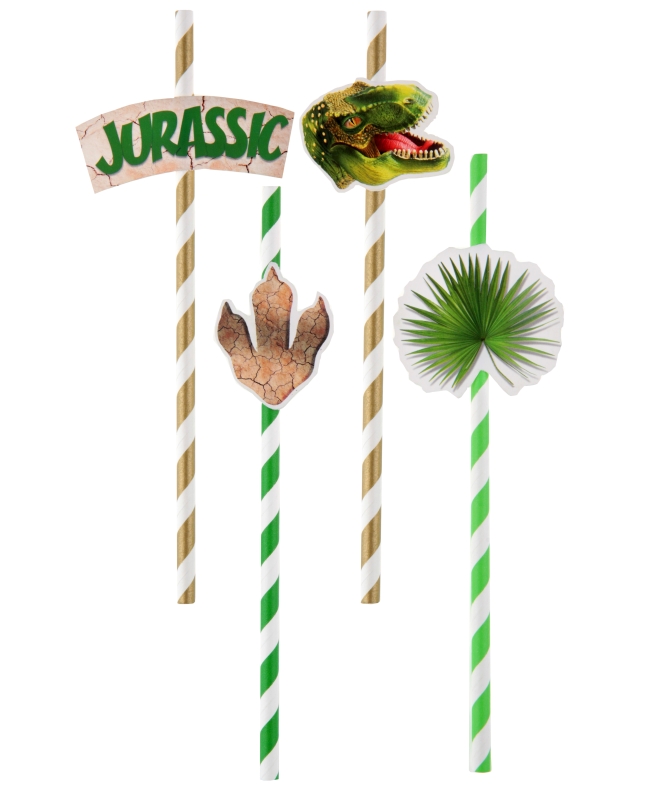 Pajitas Dinosaurio 19.2X0.6cm Papel ***OFERTA DTO NO ACUMULABLE