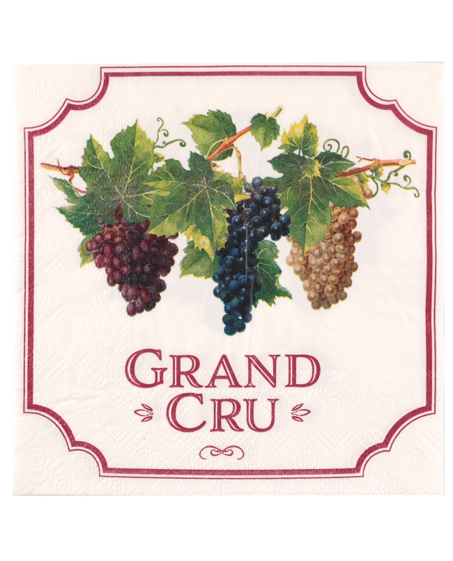 Servillets Racimos Uvas 33 X 33cm Papel 3 Capas ***OFERTA DTO NO ACUMULABLE