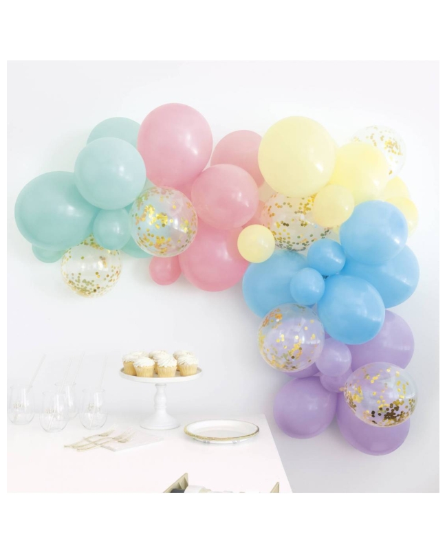 Kit Arco Globos Latex Y Confeti Foil