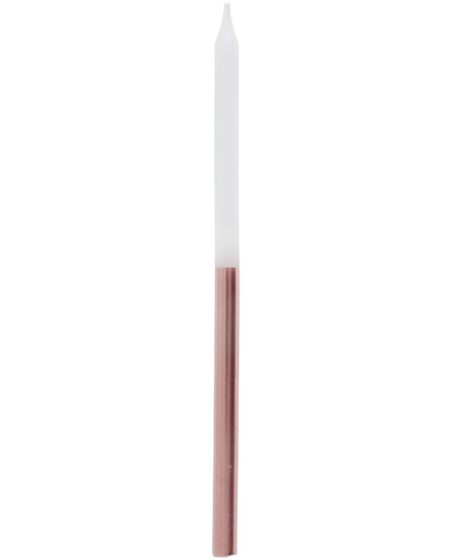 Velas Rosa Oro/Blanco 0.5 X 12.5cm Parafina ***OFERTA DTO NO ACUMULABLE