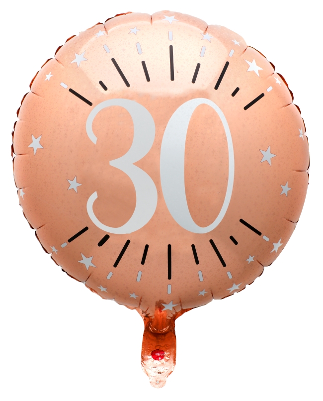 Globo Foil Rosa 45cm Numero 30 Helio 0.015 m3 ***OFERTA DTO NO ACUMULABLE