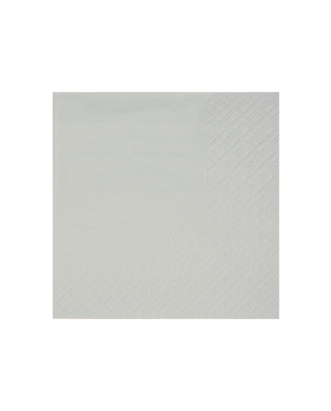Servilletas cristal coctel Gris Perla 21x20cm Papel 3c 18gr/m2 ***OFERTA DTO NO ACUMULABLE