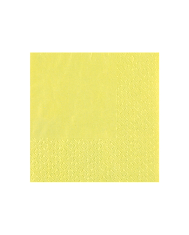 Servilletas cristal coctel Amarillo Limon 21x20cm Papel 3c 18gr/m2 ***OFERTA DTO NO ACUMULABLE