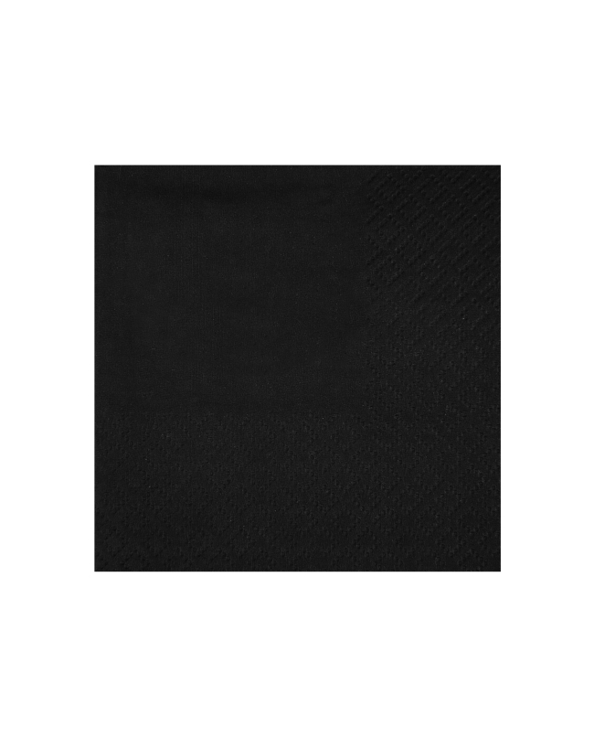 Servilletas cristal coctel Negro 21x20cm Papel 3c 18gr/m2 ***OFERTA DTO NO ACUMULABLE