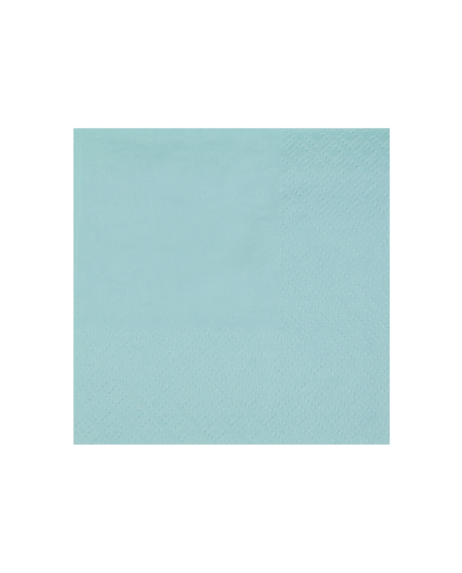 Servilletas cristal coctel Azul Claro 21x20cm Papel 3c 18gr/m2 ***OFERTA DTO NO ACUMULABLE