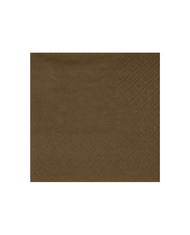 Servilletas cristal coctel Chocolate 21x20cm Papel 3c 18gr/m2 ***OFERTA DTO NO ACUMULABLE