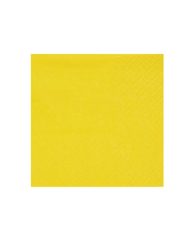 Servilletas cristal coctel Amarillo 21x20cm Papel 3c 18gr/m2 ***OFERTA DTO NO ACUMULABLE