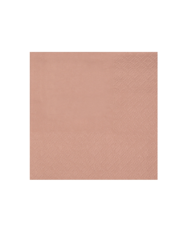 Servilletas cristal coctel Oro Rosado 21x20cm Papel 3c 18gr/m2 ***OFERTA DTO NO ACUMULABLE