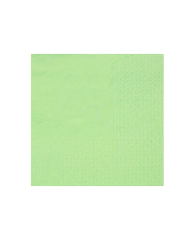 Servilletas cristal coctel Verde Menta 21x20cm Papel 3c 18gr/m2 ***OFERTA DTO NO ACUMULABLE