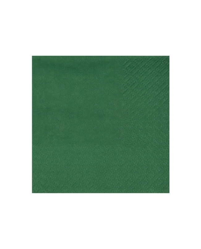 Servilletas cristal coctel Verde Oscuro 21x20cm Papel 3c 18gr/m2 ***OFERTA DTO NO ACUMULABLE