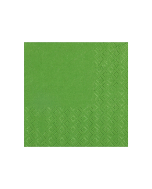 Servilletas cristal coctel Verde Manzana 21x20cm Papel 3c 18gr/m2 ***OFERTA DTO NO ACUMULABLE