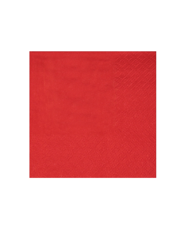 Servilletas cristal coctel Rojo 21x20cm Papel 3c 18gr/m2 ***OFERTA DTO NO ACUMULABLE