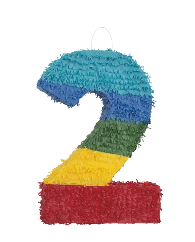 Piñata Numero 2 Multicolor 53cm