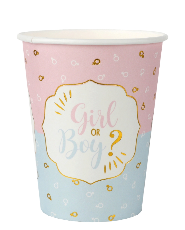 Vasos Girl Or Boy 7.8X9.7cm 27cl Carton ***OFERTA DTO NO ACUMULABLE